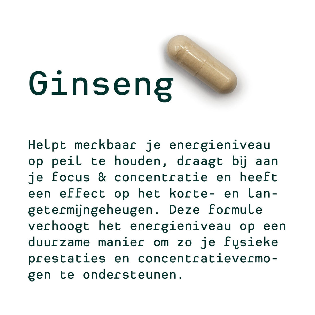 Metis Personalised Van Inge (ginseng, valériane et mélatonine, échinacée et propolis)