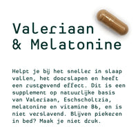 Metis Personalised Van Radboud (Valerian and Melatonin, Ginseng, Echinacea & Propolis)